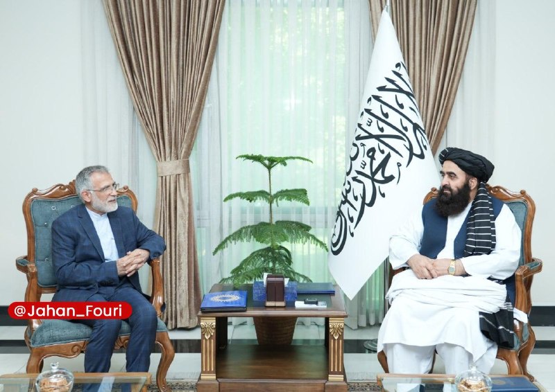 جهان بینالملل فوری🌍: دیدار وزیر خارجه افغانستان با مقام مسئول وزارت امور خارجه🔹محمدرضا بهرامی، مدیرکل جنوب آسیا وزارت خارجه با ملا امیرخان مت