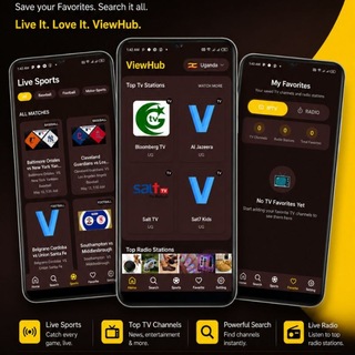 Free TV & Radio Streaming | ViewHub 9,000+ Live TV Channels, 100,000+ Radio Stations Telegram channel profile photo