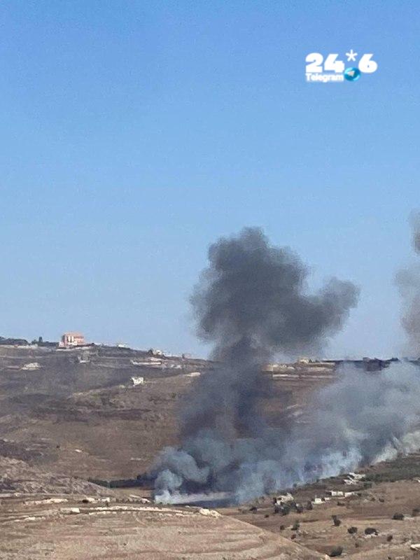 🇮🇱 דסק העולם הערבי. תיעוד פטריית עשן מתקיפות צה"ל בכפר תבנין.