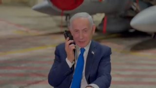 Prime Minister Benjamin Netanyahu in a conversation with US President Donald Trump: "Thank you for your support."