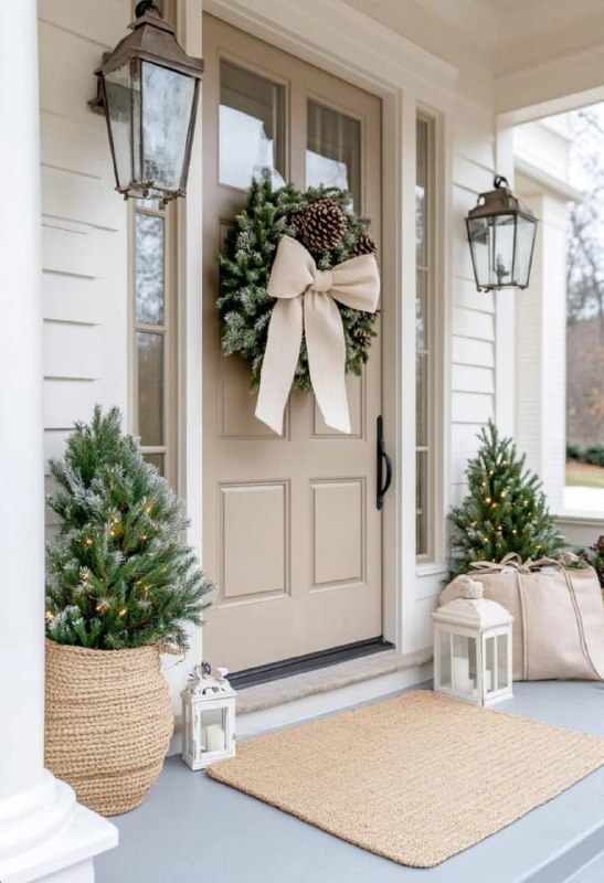 Декоративные новогодние венки Встречать гостей или создавать настроение новогодний венок справится с обеими задачами. Он первым дарит ощущение праз... - изображение 6 - венок, заснеженный, венки