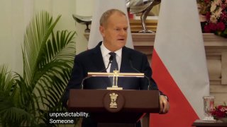 Polish Prime Minister Donald Tusk to Modi in India:.