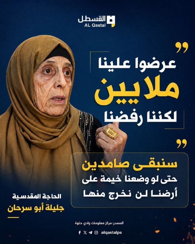 عائلة فلسطينية ترفض عروضاً استيطانية منذ 40 سنة