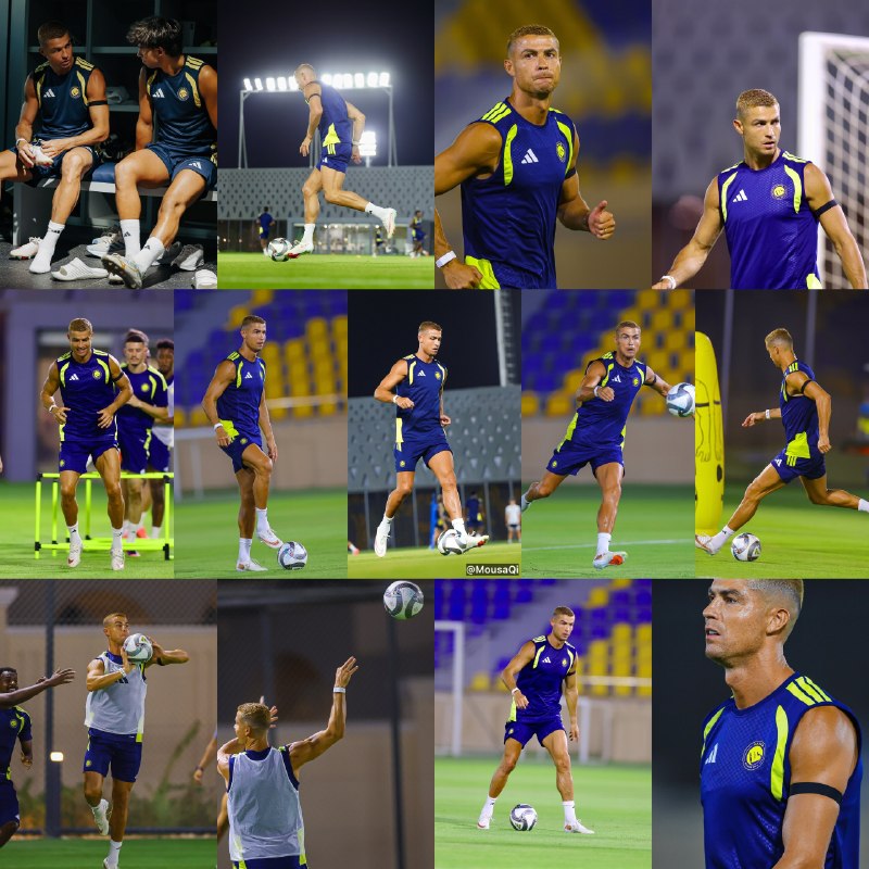 CR7 NEWS: جلسه کامل تمرینی دیشب اسطوره کریستیانو 💙💛------------🇵🇹 ســـے آر ســـون نـــیـــوز@CR7_NEWS