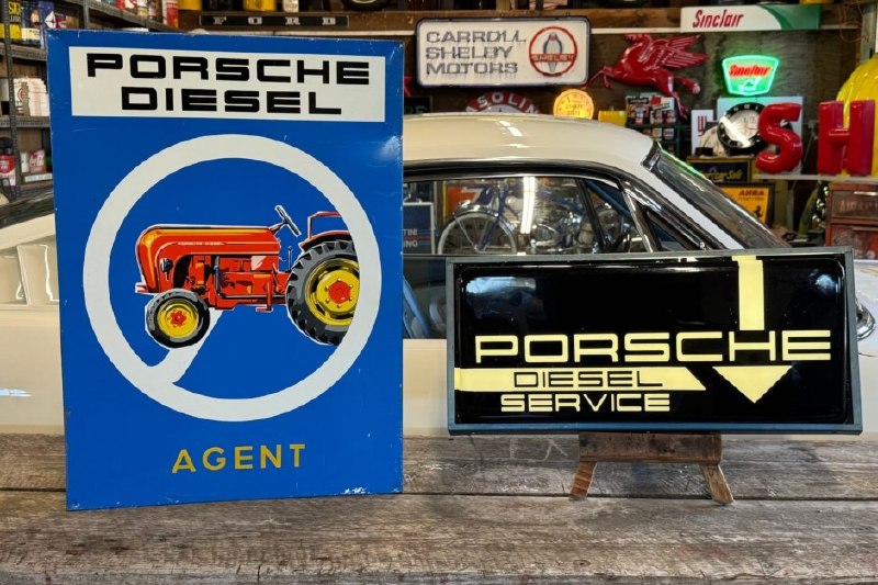 #НовыеДевайсына_2026Заголовок новости: Two Porsche Diesel Tractor Signs at No Re