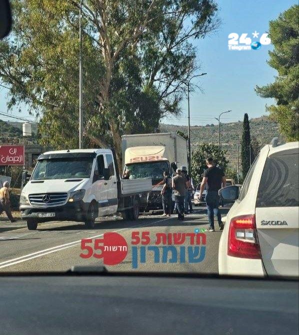 🇮🇱 כביש 60: בעקבות תאונת דרכים בכפר לובן בין רחלים לעלי, מורגשים עומסים בשני הכיוונים.