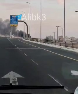 Piles of smoke rise in Jeddah, Saudi Arabia.