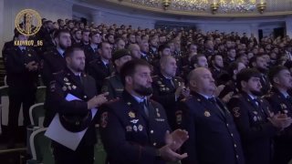 Адаму Кадырову вручили медаль в честь 90-летия ГИБДД.Рамзан Кадыров рассказал о праздновании юбилея Госавтоинспекции в Чечне: высшие награды Чечни получили четыре сотрудника чеченского ГИБДД, сам Кадыров получил памятную юбилейную медаль «90 лет ГИБДД МВД 