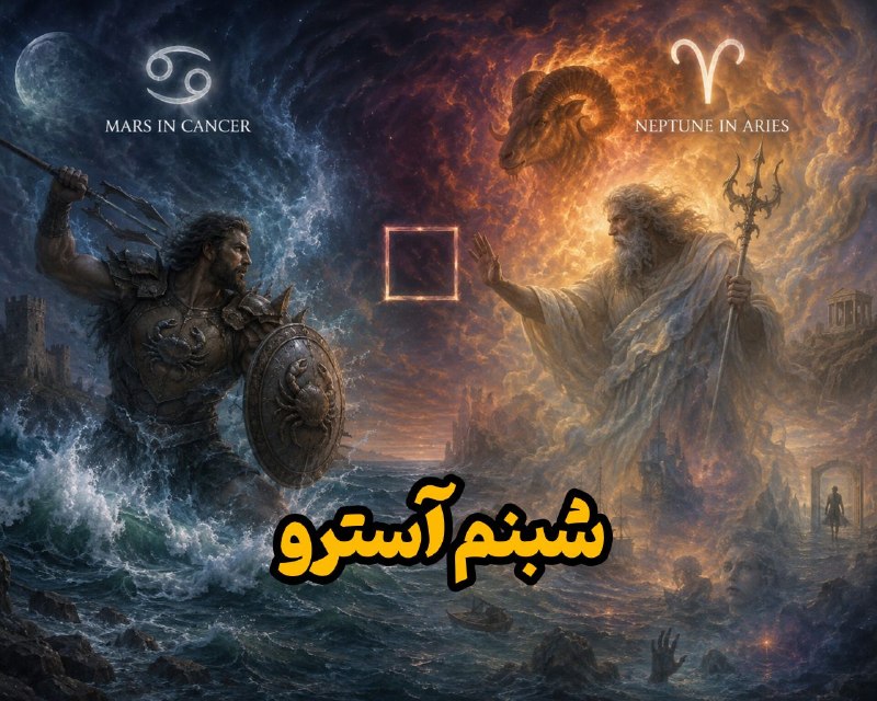 فال قهوه و آیینه بینی ارمنی: مربع مریخ و نپتون ♂️🔱مریخ می‌خواهد بجنگد، نپتون می‌خواهد رؤیا بسازد؛ تو باید تصمیم بگیری کدام را باور می‌کنیاگر حس می‌کن