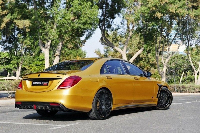 Mercedes benz s class (w222) Brabus rocket 900 Desert Gold Edition 5