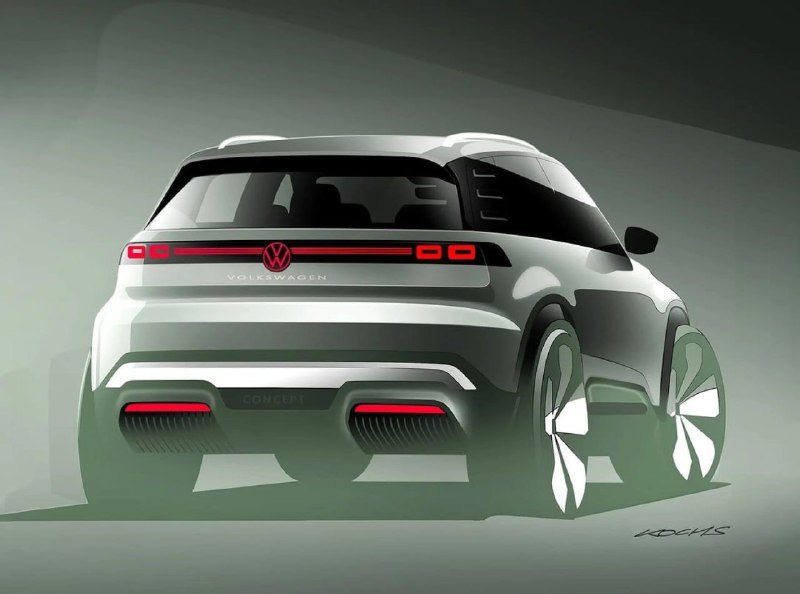 Volkswagen опубликовал первые изображения нового электрокроссовера ID.2 X 2