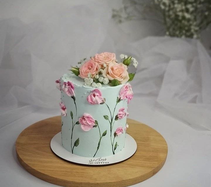 هنر بانو ایدهای نو 🌺🌺🌺: ایده تزیین کیک@artfu524.🍟🌭🍔🥘🎈🎁🎀🛍🧸☘🍀🌾🌾