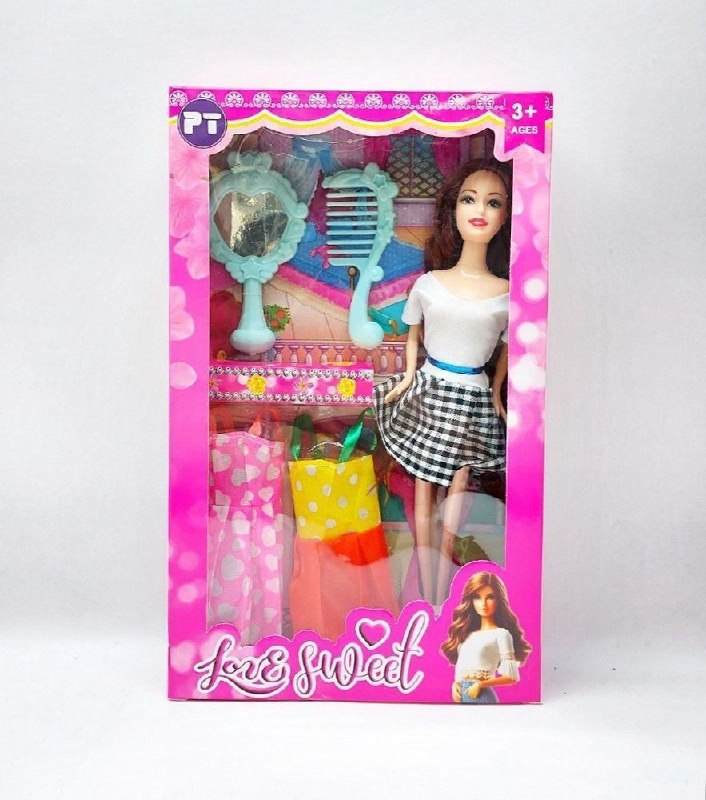 NOVIN TOYS: 💠 باربی با لباس و آیینه جعبه ای ایتم:۹۰۱۱📦 کارتن: ۸۰ تایی💵 قیمت: ۳۳۱۰۰۰ تومان📌 کانال: https://t.me/TOYS_NOVIN👤 سفارش: @S