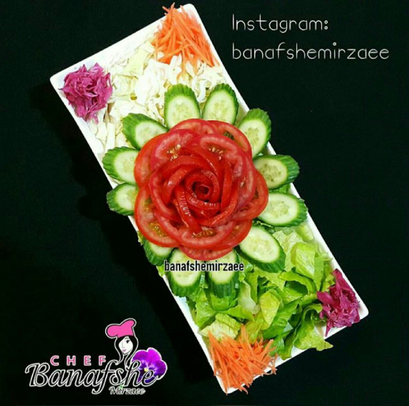 تزئینات و دیزاین سالاد: @Tazinat_Saladتزئینات سالاد