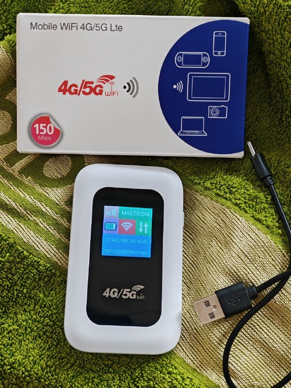 Модем роутер. Вставляется симка и раздет интернет. Маленькая удобная. Работает хорошо. Абсолютно но