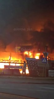 Satellite imagery shared by Exilenova+ shows the aftermath of a Ukrainian drone strike on Russia's Ilsky oil refinery.