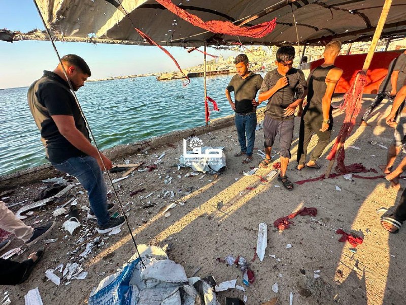 🇮🇱🇵🇸 - צה"ל (צה"ל) תקף בית קפה בחוף העיר עזה. שישה בני אדם נהרגו ו-10 נפצעו.