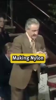 Nylon was discovered by a chemist making protein-like structures, trying to make silk.
