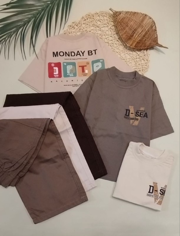پخش بچگانه نی نی ناز👫: 👚👖نام کالا: تیشرت شلوارک پسرانه 🔍🧵جنس پارچه: تیشرت پنبه شلوارک کتان🔢 سایزبندی: ۴۰/۴۵/۵۰/۵۵💰قیمت:۹۹۸۰۰۰تومان💻کدکالا:۱۴۸۱۰