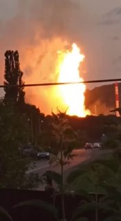 Damage to the oil terminal in Kerch is visible on satellite footage. The central tank farm is completely destroyed.