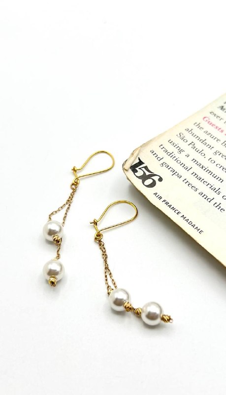 ⭐️جواهری فیروزه(ارمان)⭐️: ⚜️A R M A N T A L A⚜️✨گوشواره مروارید✨🔸وزن: ۰/۹۳۰🔺قیمت: ۲۳/۰۹۰/۰۰۰❌ اجرت: ۷٪📦ارسال به سراسر کشور با بسته بندی ویژه🛡️همرا