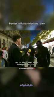 I'm just a black man. I'm not angry." A rioter in Paris tries to explain in English why they are setting fire to schools and looting stores.