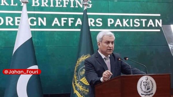 جهان بینالملل فوری🌍: پاکستان: تحریمهای آمریکا علیه ایران را لازمالاجرا نمیدانیم🔹طاهر اندراب، سخنگوی وزارت خارجه پاکستان، امروز در گفتوگو