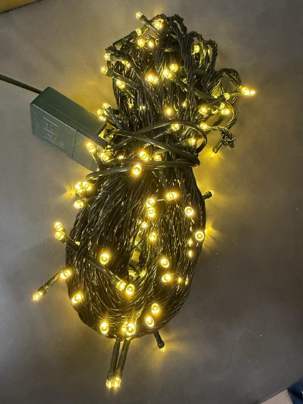 Гирлянда около 20 м, теплый свет — фото 1