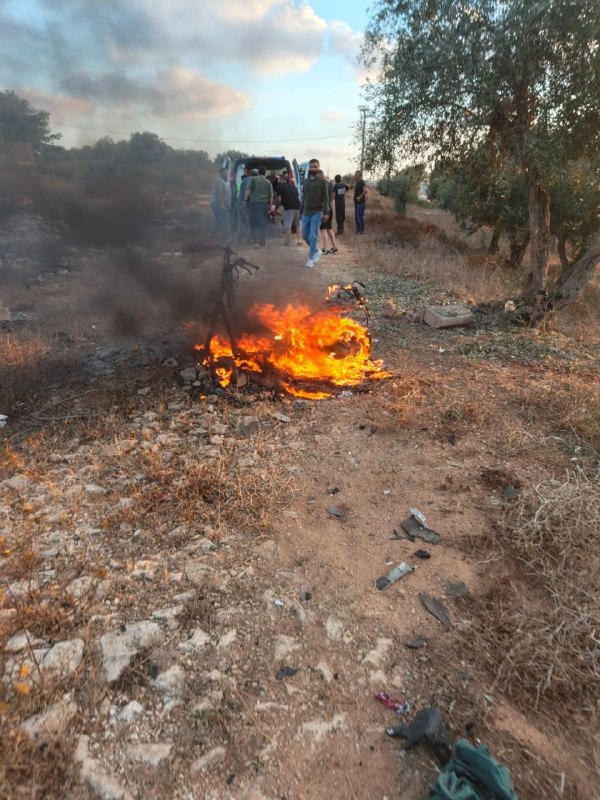 🚨🚨 פשיטה של מזל"ט לעבר אופנוע בסביבת כפר רומן