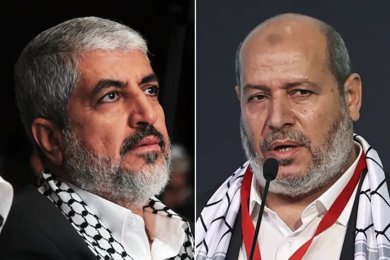 הודעתו של חאלד משעל על תמיכה בהנהגה החדשה של חמאס
