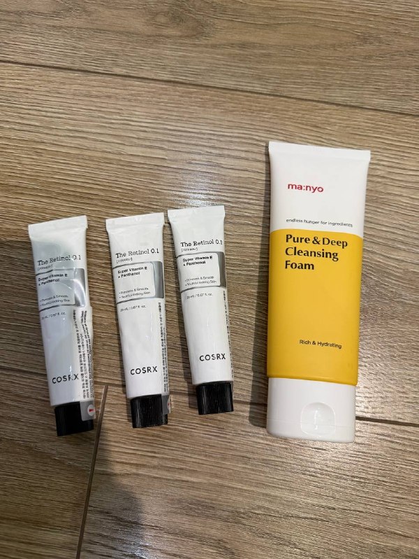 Продаю Manyo умывалку, ретинол Cosrx. Каждый по 10 лари. Новые запечатанные — фото 1