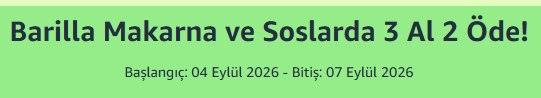 Barilla Makarna ve Soslarda 3 Al 2 Öde!