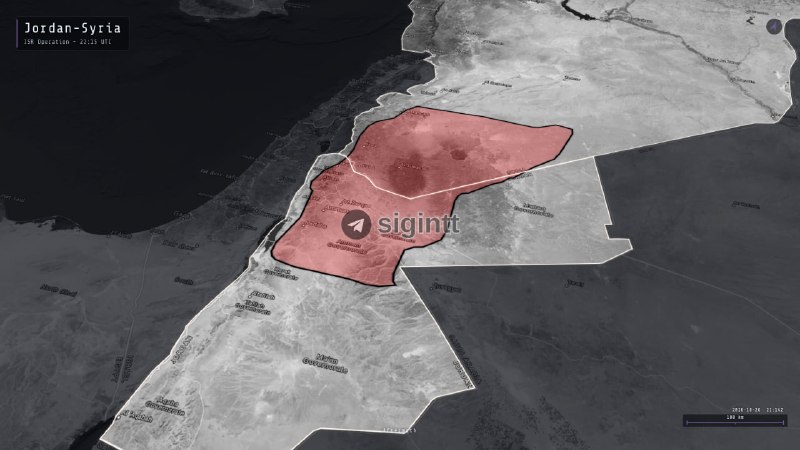 ירדן מבצעת בימים אלה מבצע ISR המכסה את רוב ירדן ודרום סוריה.