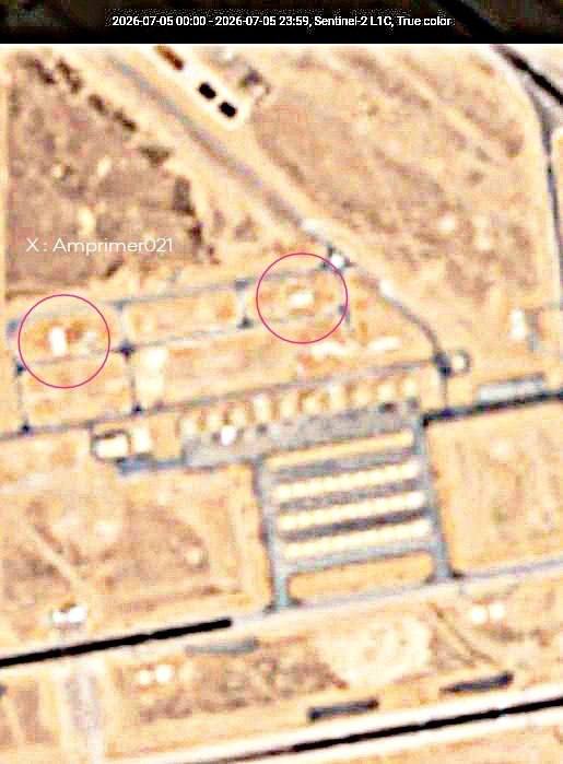 🇮🇷🇺🇸 תמונות הלוויין הללו מאשרות שטילים בליסטיים איראנים פגעו בהאנגרים שזה עתה הוקמו מלפני 9 ימים בבסיס…