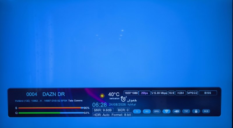 Hack Sat Feeds 📡: فید مسابقات موتو جی پی📡 Eutelsat Hotbird 13B/13C/13G @ 13.0°E📶 10862 H 15000🆔 DAZN DR🔑 CW: 44 4A 22 B0 2C 11 1D 5A