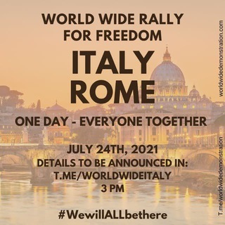 World Wide Demonstration - ITALY 20/11/21 Telegram Group Link