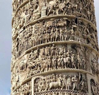 Detail from the colonnata on Marcus Aurelius. Rome circa 193 A.D.📚 Buzz History