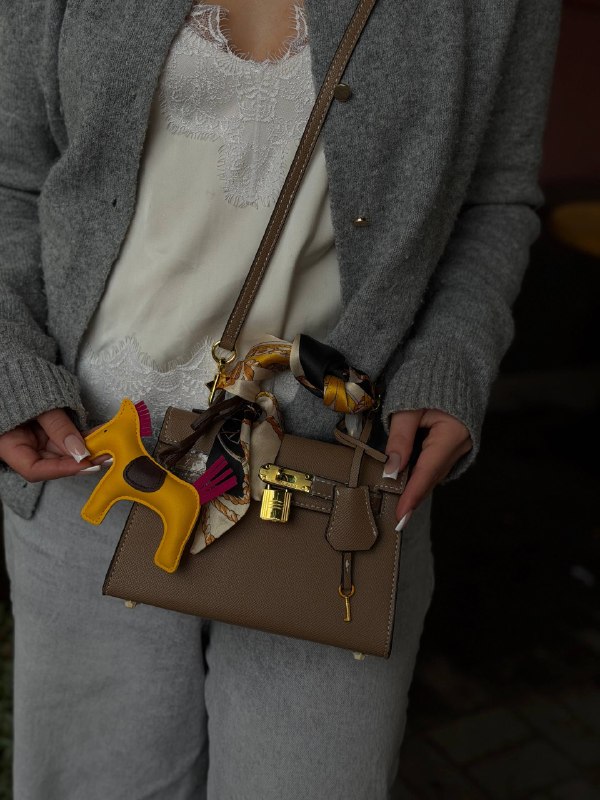 Hermes Hermès Kelly 20 Twilly Coffee, фото 18
