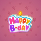 B-Day Candle #12