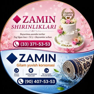 🔹ZAMIN SHIRINLIKLARII