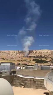 ️🇮🇶️ צילומים נוספים המציגים את המל"ט על קבוצות האופוזיציה האיראניות-כורדיות ליד העיר קויה, באזור כורדיסטן…
