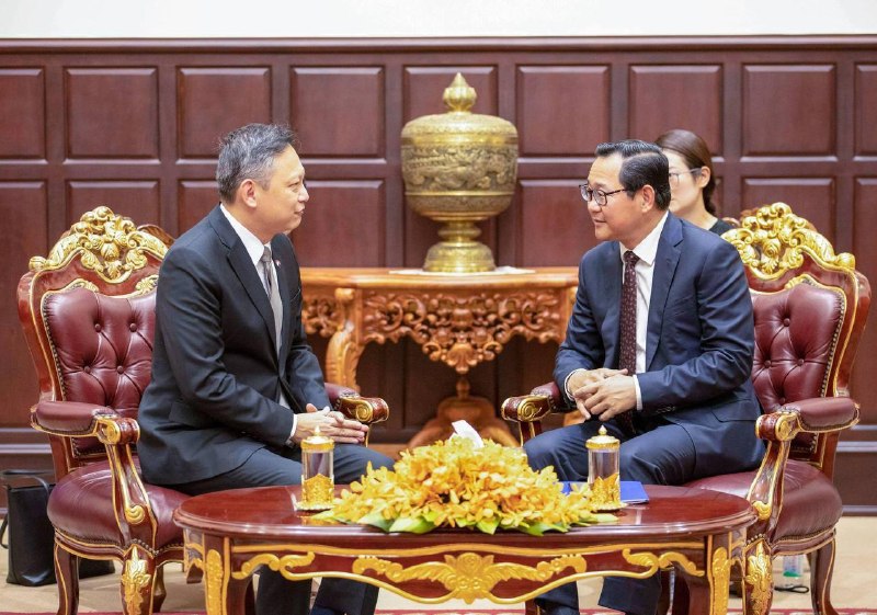 新加坡大事件：防止电诈死灰复燃 柬埔寨新加坡合作打击电诈 8月19日 副总理兼司法配图