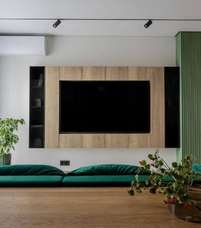 Интерьер квартиры в Старом Осколе. Одно из любимых моих решений здесь фартук кухни, обажаю! А еще цвет санузла! Проект делали в далеком 2022 Семья ... - изображение 3 - еще, интерьер, квартиры