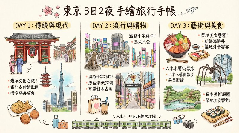 【教學】如何用 Nano Banana Pro 生成手繪風格旅遊行程