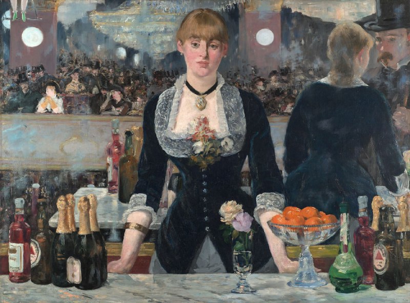 موزه لوور | The Louvre: بار در فولی-برژاثری از ادوار مانهمربوط به سال 1882در موسسه هنر کورتالد، لندن🫣 @TheLouvre
