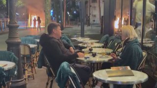 Cafe atmosphere in Paris.