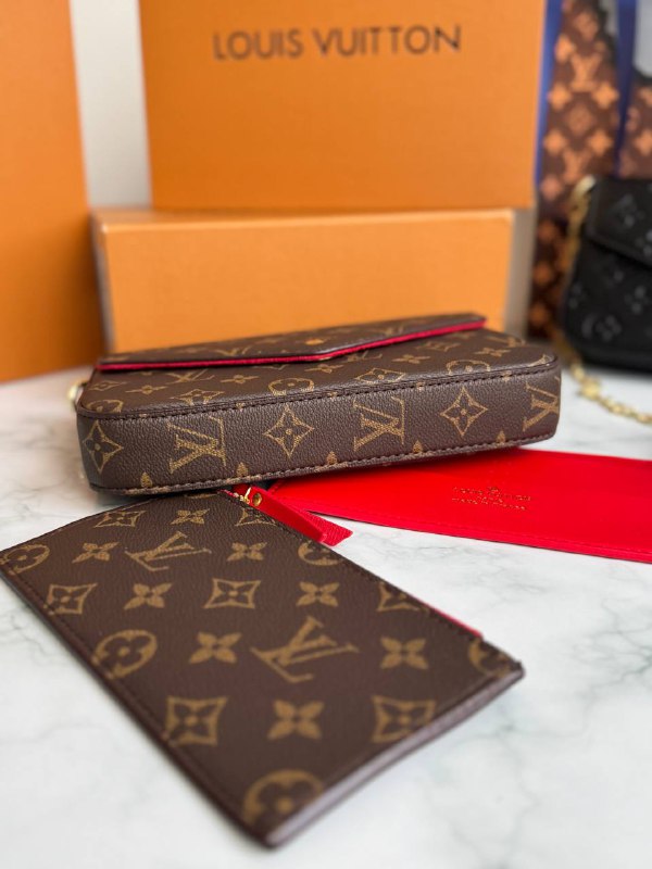 Louis Vuitton Louis Vuitton Felicie Pochette Brown, фото 3
