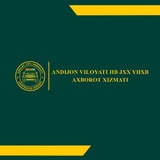 Andijon viloyati YHXB Axborot xizmati | Rasmiy kanal