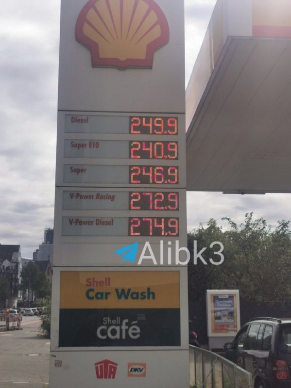 הדיזל בגרמניה מגיע ל-2.49 יורו לליטר, עלייה של כ-14% בחודש אחד, מה שמשתווה לכ-11 דולר לליטר.