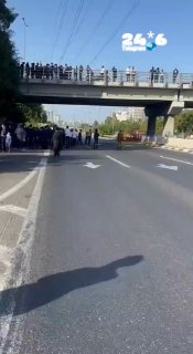 🇮🇱 And this is the blockade now on road 4 near the entrance to Bnei Brak. (.